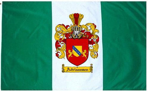 Adriaansen family crest coat of arms flag