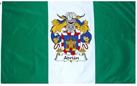 Adrian family crest coat of arms flag