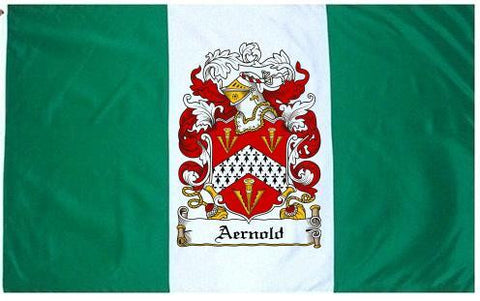 Aernold family crest coat of arms flag