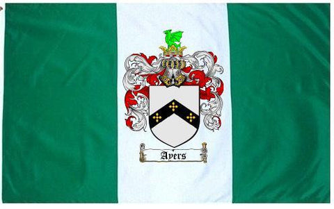 Aers family crest coat of arms flag