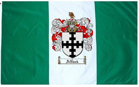 Affleck family crest coat of arms flag