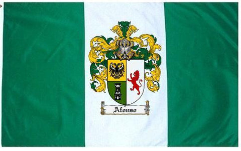 Afonso family crest coat of arms flag