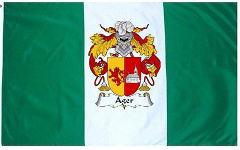 Ager family crest coat of arms flag