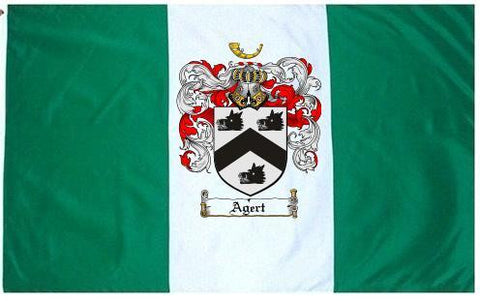 Agert family crest coat of arms flag