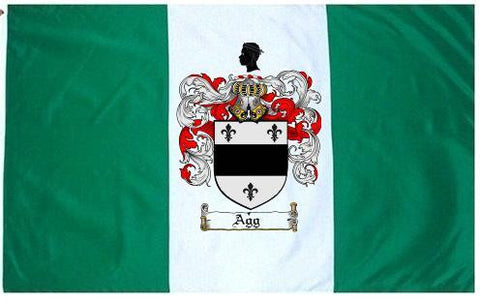 Agg family crest coat of arms flag