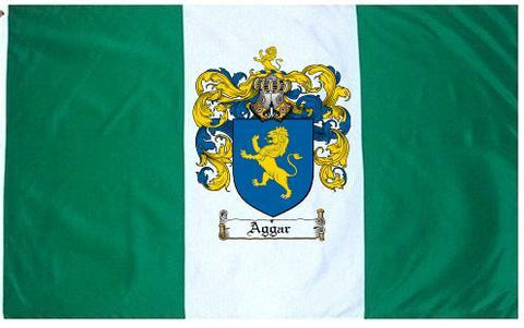 Aggar family crest coat of arms flag