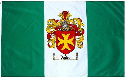 Agier family crest coat of arms flag