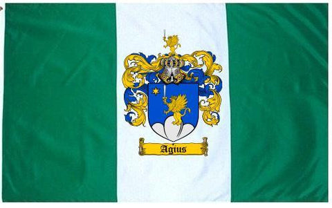 Agius family crest coat of arms flag