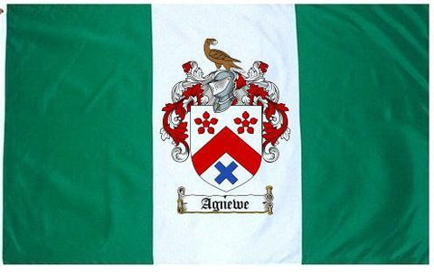 Agnewe family crest coat of arms flag