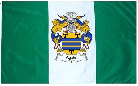 Agos family crest coat of arms flag