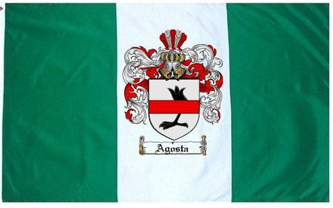 Agosta family crest coat of arms flag