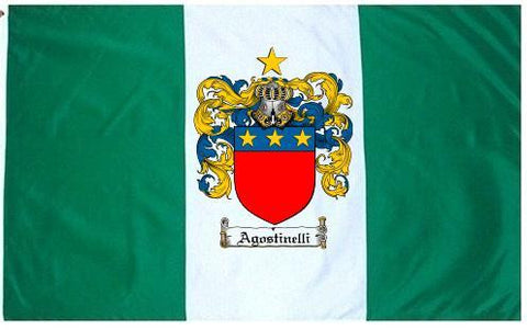 Agostinelli family crest coat of arms flag