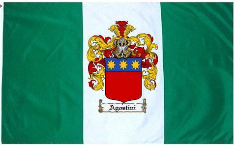 Agostini family crest coat of arms flag