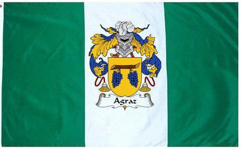 Agraz family crest coat of arms flag