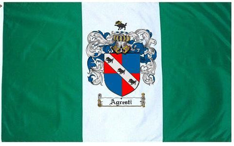 Agresti family crest coat of arms flag