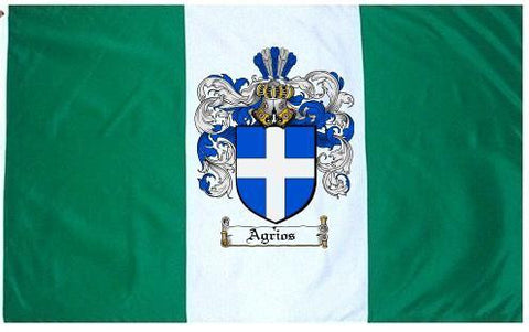 Agrios family crest coat of arms flag