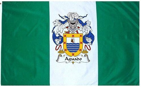 Aguado family crest coat of arms flag