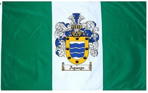 Aguayo family crest coat of arms flag