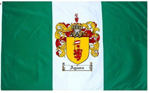 Aguero family crest coat of arms flag