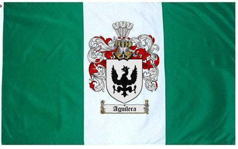 Aguilera family crest coat of arms flag