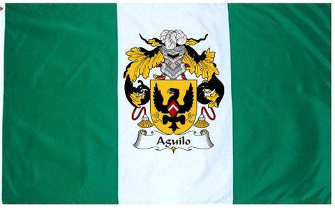 Aguilo family crest coat of arms flag