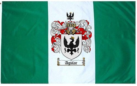 Agular family crest coat of arms flag