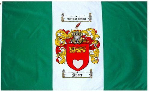 Ahart family crest coat of arms flag