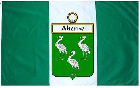 Aherne family crest coat of arms flag