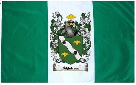 Ahlstrom family crest coat of arms flag