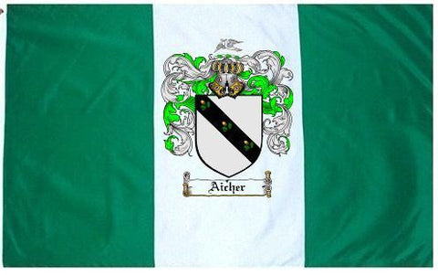 Aicher family crest coat of arms flag