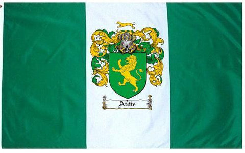 Aidie family crest coat of arms flag