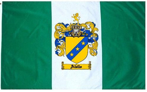 Aiello family crest coat of arms flag