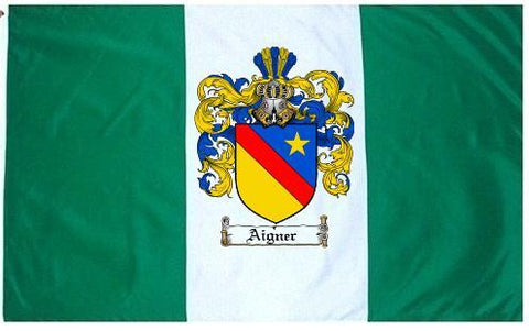 Aigner family crest coat of arms flag