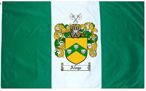 Ainge family crest coat of arms flag