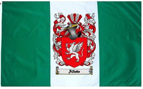 Aioto family crest coat of arms flag