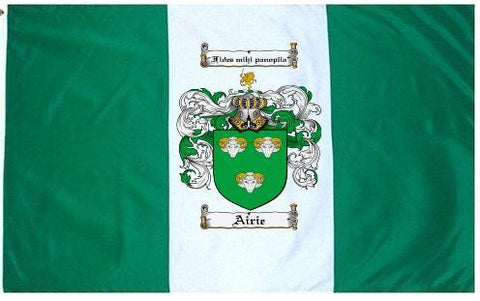 Airie family crest coat of arms flag