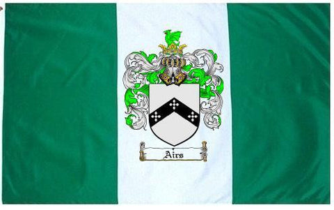 Airs family crest coat of arms flag