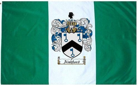 Aishford family crest coat of arms flag