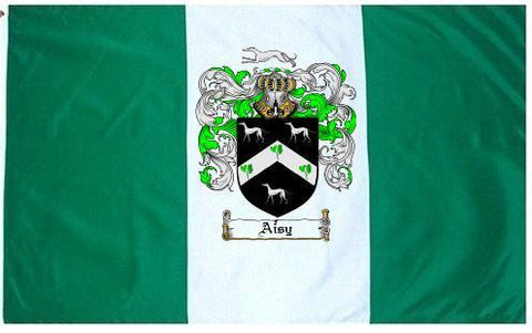 Aisy family crest coat of arms flag