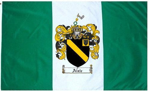 Aizic family crest coat of arms flag