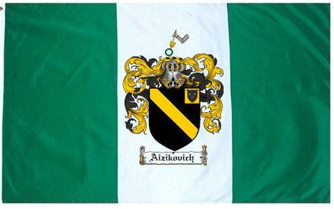 Aizikovich family crest coat of arms flag