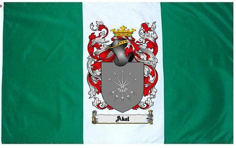 Akel family crest coat of arms flag