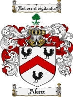 Aken coat of arms family crest download