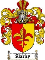 Akerley coat of arms family crest download