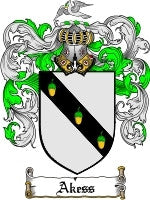 Akess coat of arms family crest download