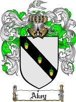 Akey coat of arms family crest download
