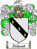 Akhurst coat of arms family crest download