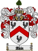 Akin coat of arms family crest download