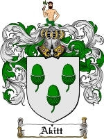 Akitt coat of arms family crest download