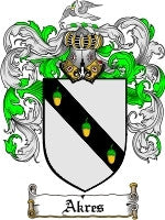 Akre coat of arms family crest download